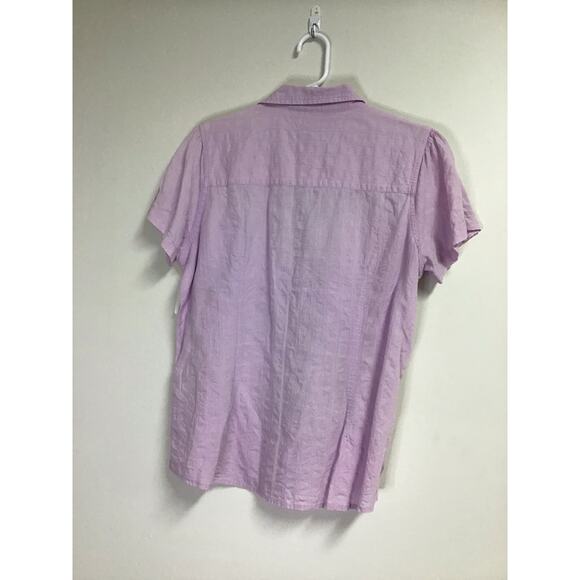 Woolrich Lavender Women's Button Up Shirt Size Large - Picture 2 of 7
